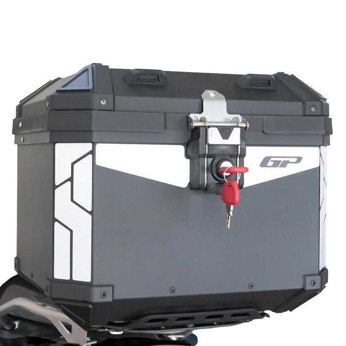 GP Kompozit Universal 32 lt Aluminum Motorcycle Top Case Black