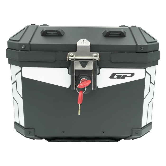 GP Kompozit Universal 32 lt Aluminum Motorcycle Top Case Black