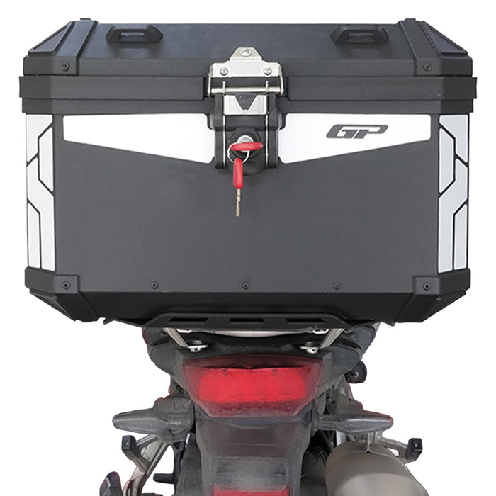 GP Kompozit Universal 58 lt Aluminum Motorcycle Top Case Black