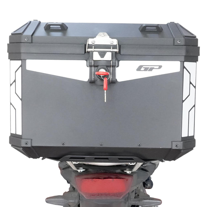 GP Kompozit Universal 51 lt Aluminum Motorcycle Top Case Black
