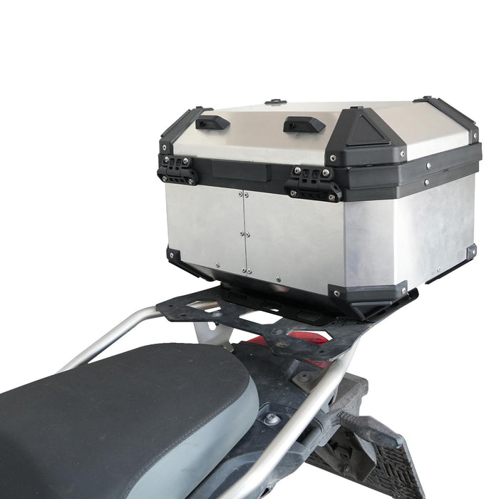 GP Kompozit Universal 27 lt Aluminum Motorcycle Top Case Gray