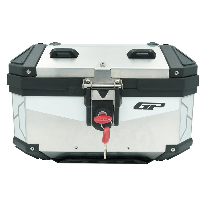 GP Kompozit Universal 27 lt Aluminum Motorcycle Top Case Gray