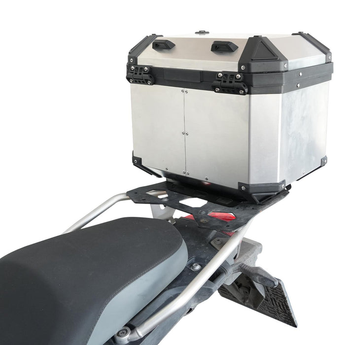 GP Kompozit Universal 32 lt Aluminum Motorcycle Top Case Gray