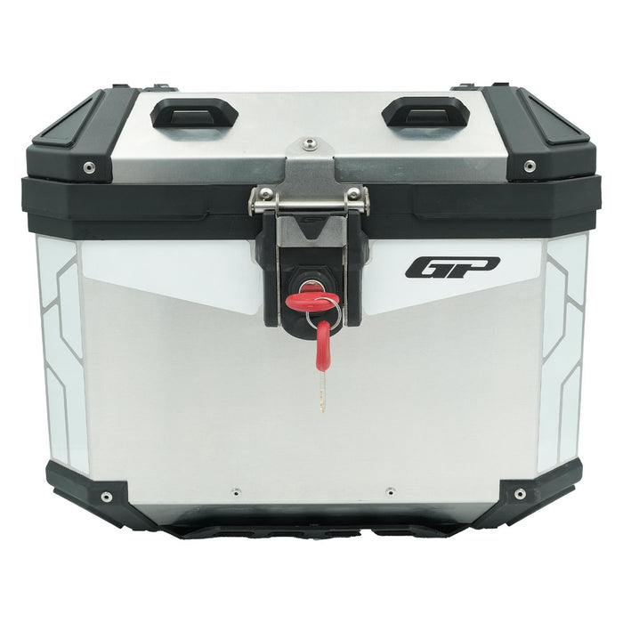 GP Kompozit Universal 32 lt Aluminum Motorcycle Top Case Gray