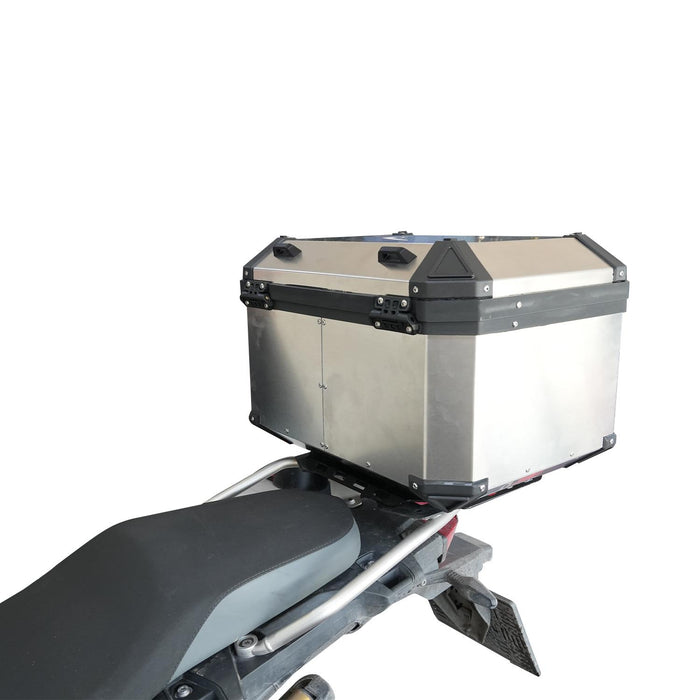 GP Kompozit Universal 58 lt Aluminum Motorcycle Top Case Gray