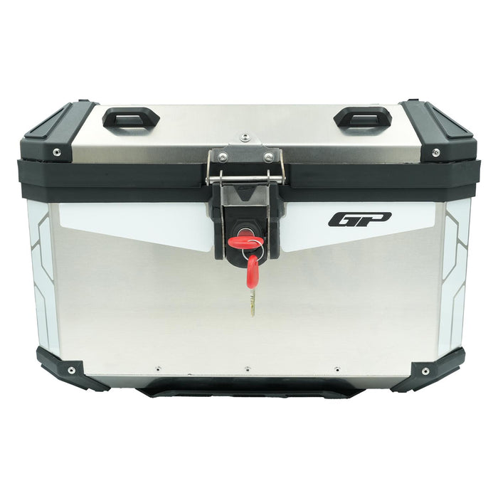 GP Kompozit Universal 58 lt Aluminum Motorcycle Top Case Gray
