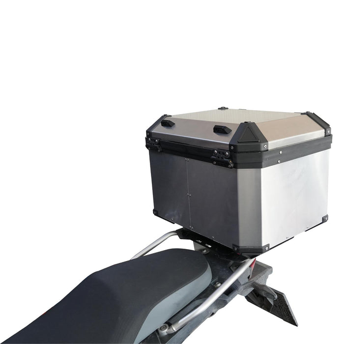 GP Kompozit Universal 51 lt Aluminum Motorcycle Top Case Gray
