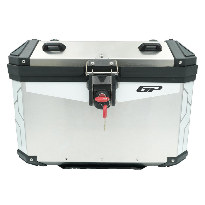 GP Kompozit Universal 51 lt Aluminum Motorcycle Top Case Gray