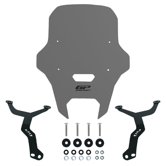 GP Kompozit Short Windshield Windscreen Smoked Compatible For Yamaha WR 125R 2025-2026