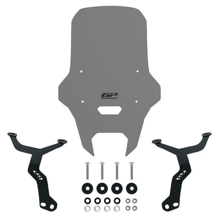 GP Kompozit Windshield Windscreen Smoked Compatible For Yamaha WR 125R 2025-2026
