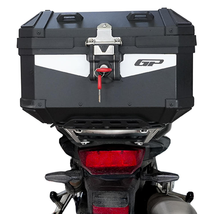GP Kompozit Universal 27 lt Aluminum Motorcycle Top Case Black