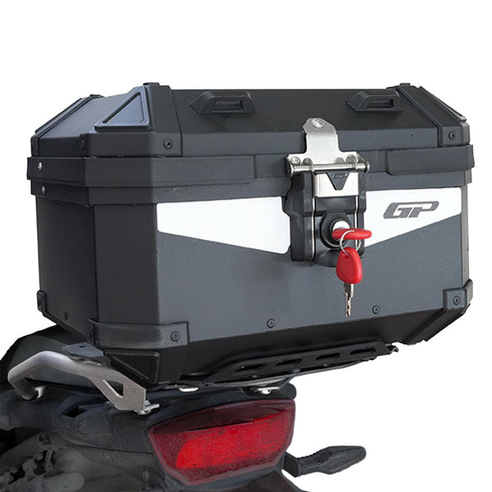 GP Kompozit Universal 27 lt Aluminum Motorcycle Top Case Black