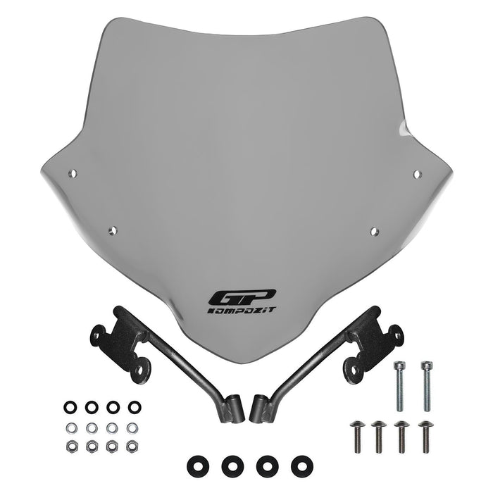 GP Kompozit Windshield Windscreen Gray Compatible For Honda CB500 Hornet 2024-2025