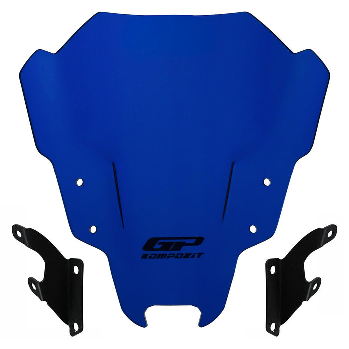 GP Kompozit Windshield Windscreen Blue Compatible For Yamaha MT-07 2021-2023