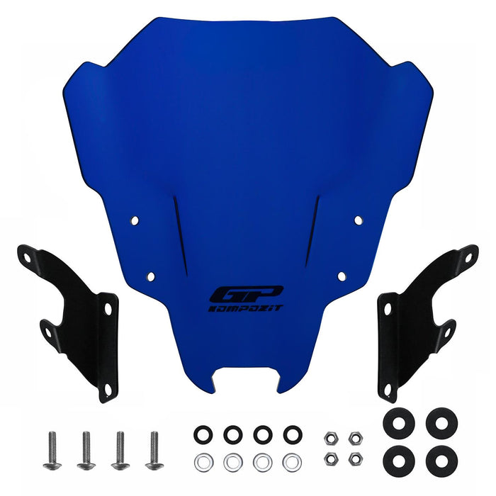 GP Kompozit Windshield Windscreen Blue Compatible For Yamaha MT-07 2021-2023
