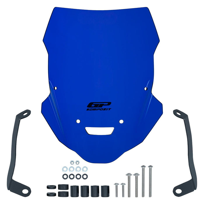 GP Kompozit Windshield Windscreen Blue Compatible For Yamaha MT-25 / MT-03 2015-2019