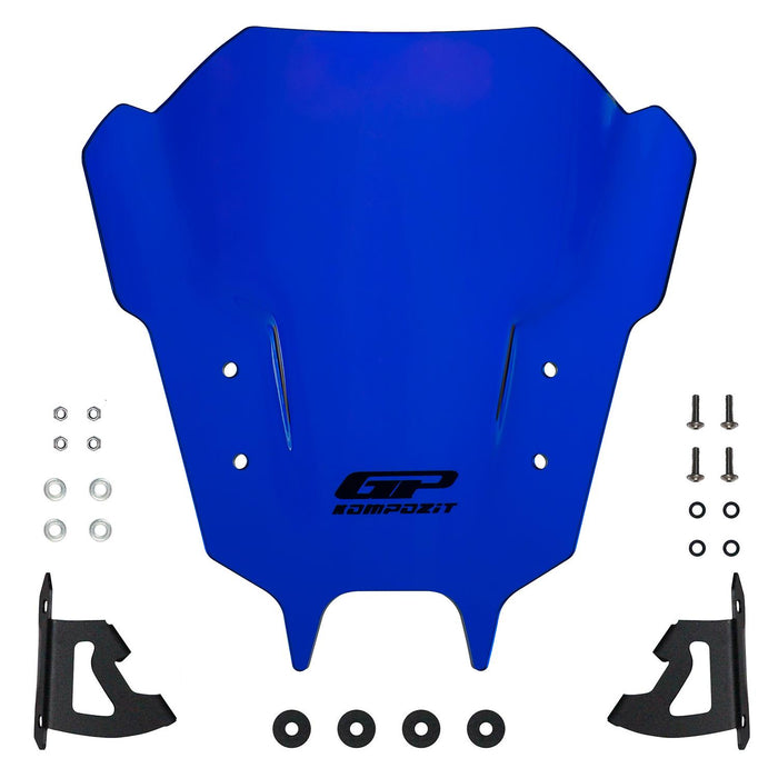 GP Kompozit Windshield Windscreen Blue Compatible For Yamaha MT-09 2021-2023