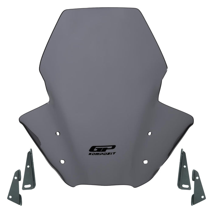 GP Kompozit Windshield Windscreen Gray Compatible For Yamaha MT-07 2014-2017