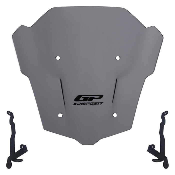 GP Kompozit Windshield Windscreen Gray Compatible For Honda CB650R E-CLUTCH 2025-2026