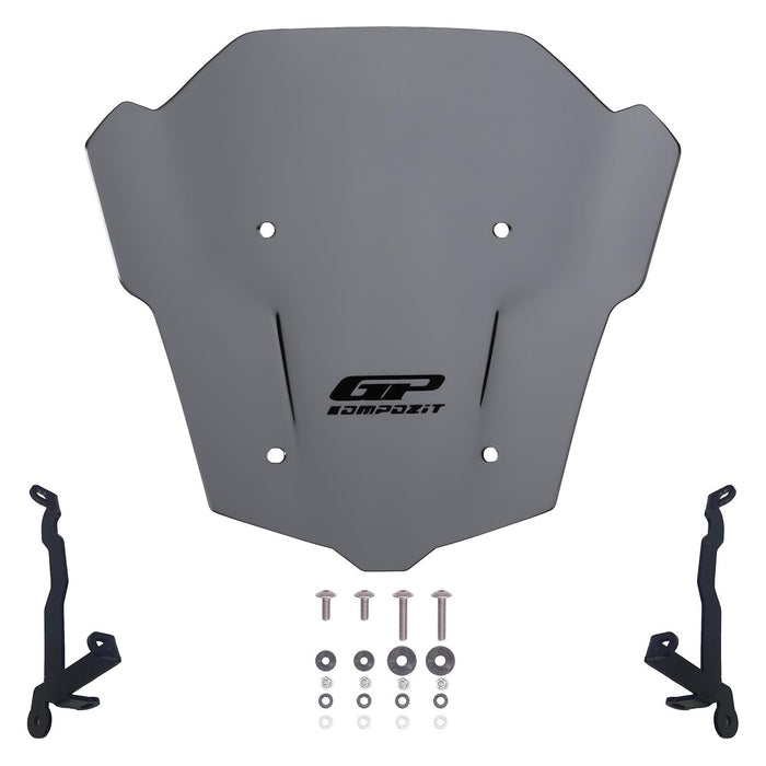 GP Kompozit Windshield Windscreen Gray Compatible For Honda CB650R E-CLUTCH 2025-2026