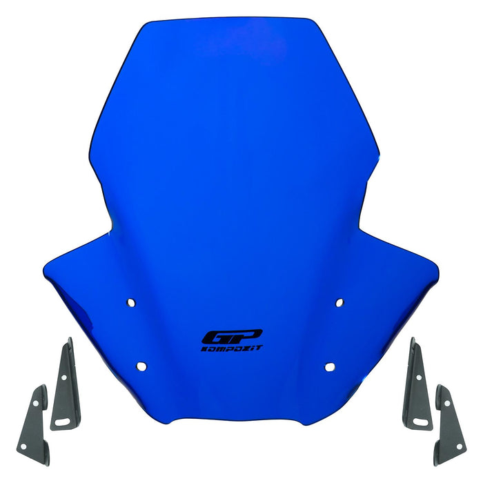 GP Kompozit Windshield Windscreen Blue Compatible For Yamaha MT-07 2014-2017