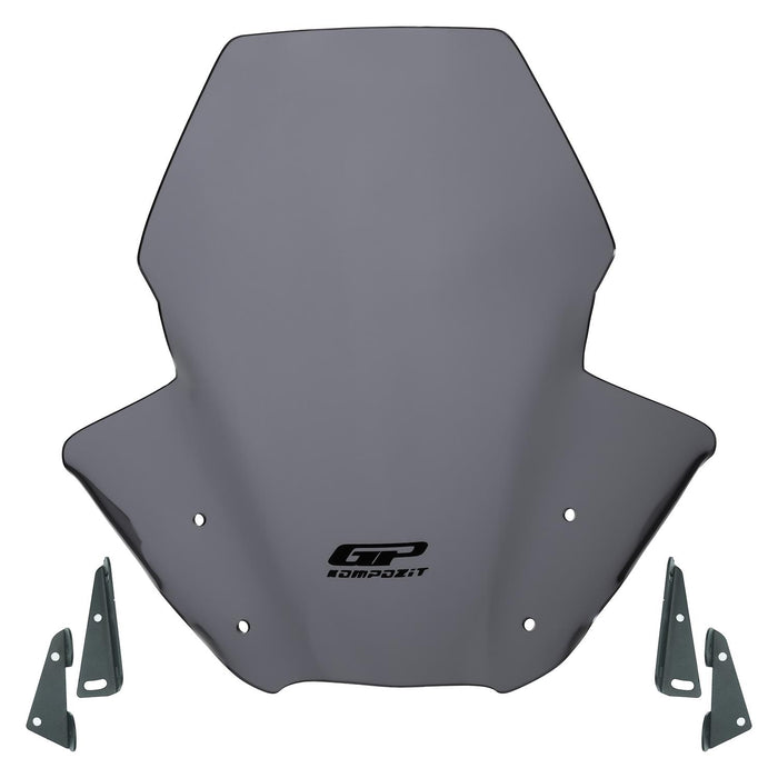 GP Kompozit Windshield Windscreen Gray Compatible For Yamaha MT-07 2018-2020