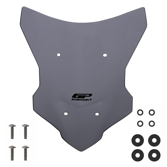 GP Kompozit Windshield Windscreen Gray Compatible For Yamaha MT-07 Tracer 2016-2019