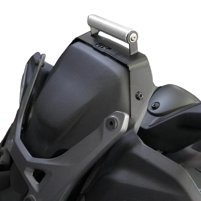 GP Kompozit Phone / Navigation / GPS Holder Bracket Black Compatible For Yamaha XMAX 250 Tech Max / Iron Max 2024-2026