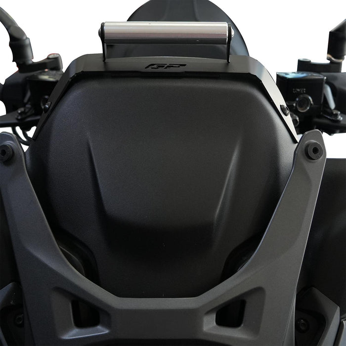 GP Kompozit Phone / Navigation / GPS Holder Bracket Black Compatible For Yamaha XMAX 250 Tech Max / Iron Max 2024-2026