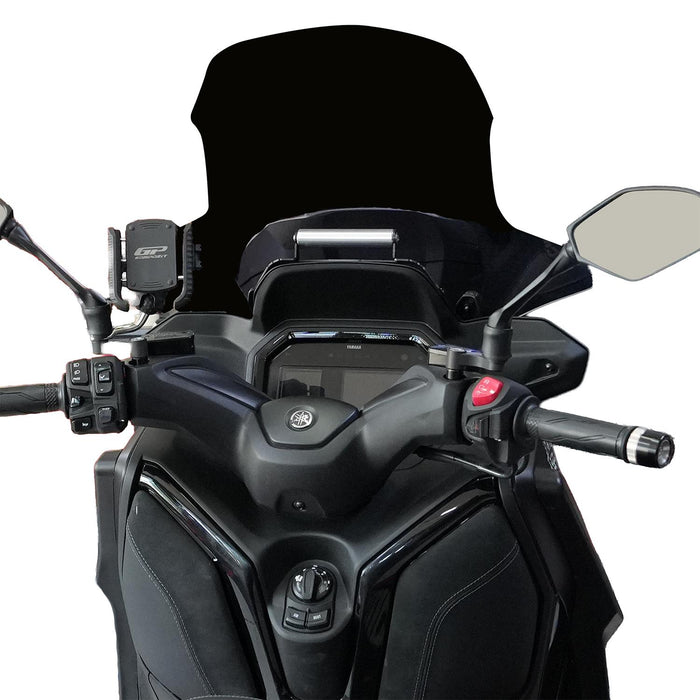GP Kompozit Phone / Navigation / GPS Holder Bracket Black Compatible For Yamaha XMAX 250 Tech Max / Iron Max 2024-2026