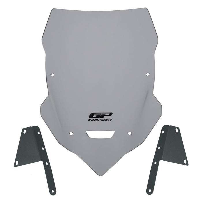 GP Kompozit Windshield Windscreen Gray Compatible For Bajaj Dominar 250 2017-2026
