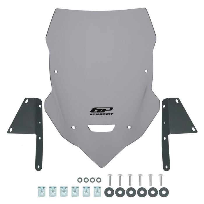 GP Kompozit Windshield Windscreen Gray Compatible For Bajaj Dominar 400 2017-2026