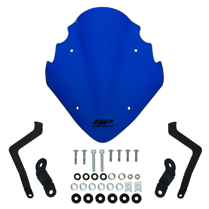 GP Kompozit Windshield Windscreen Blue Compatible For Bajaj Pulsar NS400Z 2025-2026