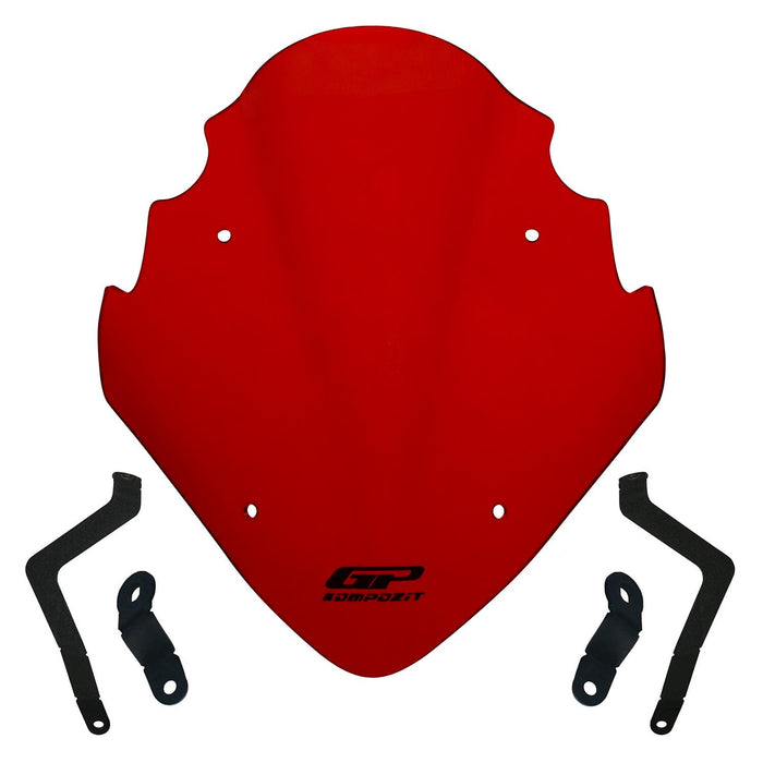 GP Kompozit Windshield Windscreen Red Compatible For Bajaj Pulsar NS400Z 2025-2026