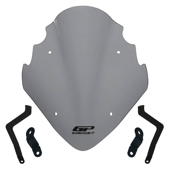 GP Kompozit Windshield Windscreen Gray Compatible For Bajaj Pulsar NS400Z 2025-2026
