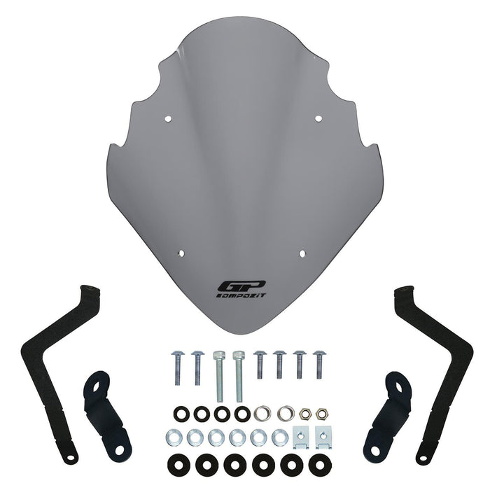 GP Kompozit Windshield Windscreen Gray Compatible For Bajaj Pulsar NS400Z 2025-2026