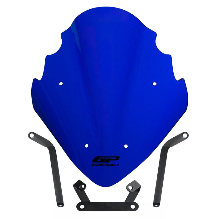 GP Kompozit Windshield Windscreen Blue Compatible For Bajaj Pulsar NS200 2011-2024