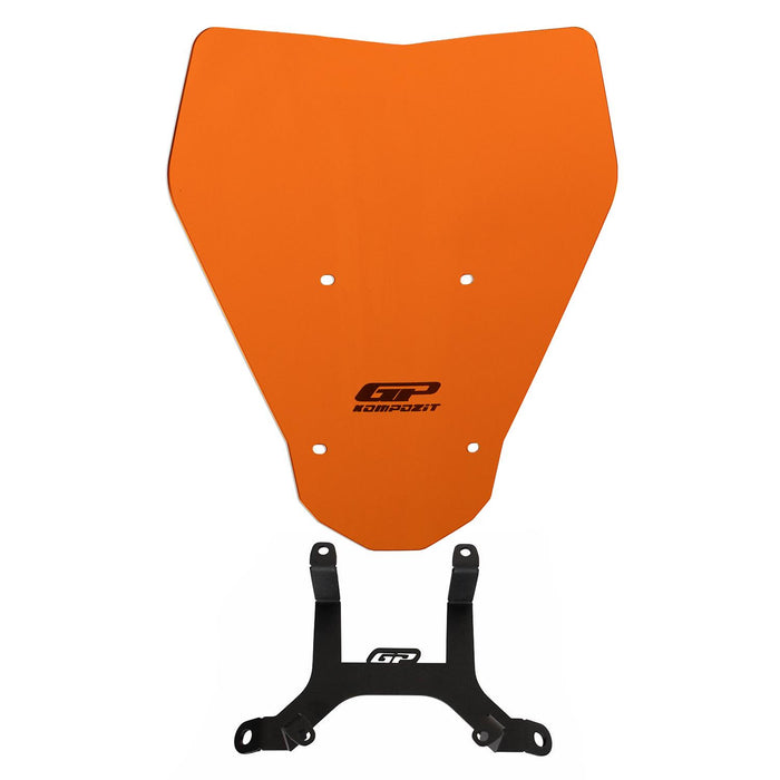 GP Kompozit Windshield Windscreen Orange Compatible For KTM 125 Duke / 200 Duke / 250 Duke / 390 Duke 2024-2026