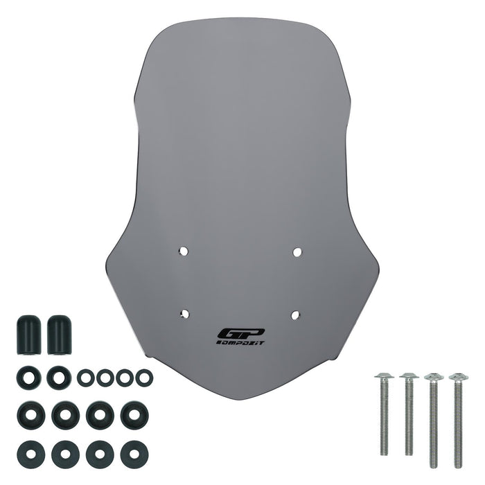 GP Kompozit Windshield Windscreen Gray Compatible For Triumph Rocket 3 R / GT 2023-2024