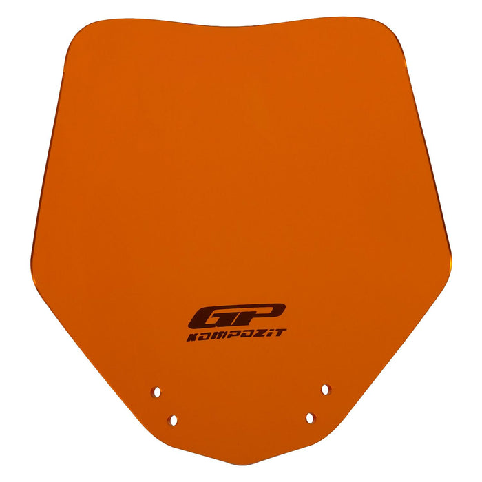 GP Kompozit Sport Windshield Windscreen Orange Compatible For KTM 125 Duke / 200 Duke / 250 Duke / 390 Duke 2011-2016