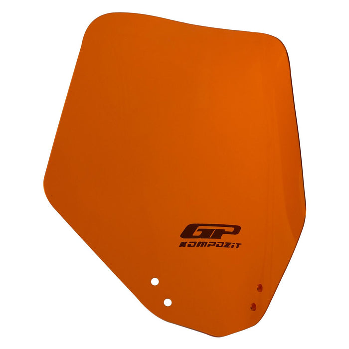 GP Kompozit Sport Windshield Windscreen Orange Compatible For KTM 125 Duke / 200 Duke / 250 Duke / 390 Duke 2011-2016