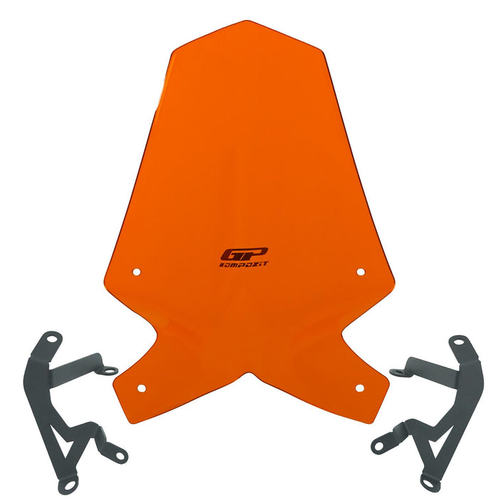 GP Kompozit Windshield Windscreen Orange Compatible For KTM 390 Duke 2017-2023