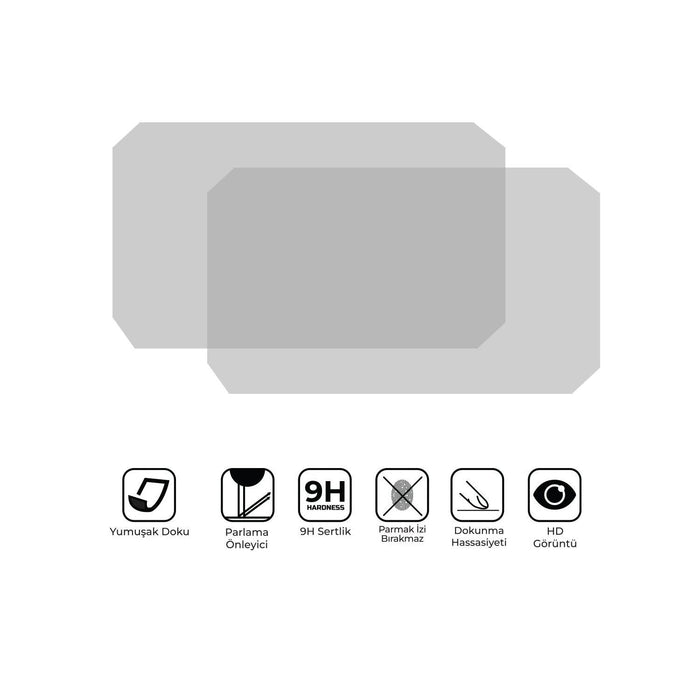 GP Kompozit 9H Nano Glass Dashboard Screen Protector Kit, Anti Glare, Ultra Slim, Hydrophobic Compatible For CFMOTO 450MT 2024-2026