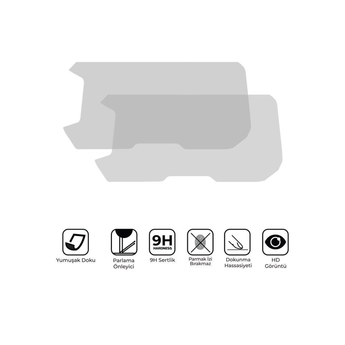 GP Kompozit 9H Nano Glass Dashboard Screen Protector Kit, Anti Glare, Ultra Slim, Hydrophobic Compatible For Honda CB250R 2018-2024
