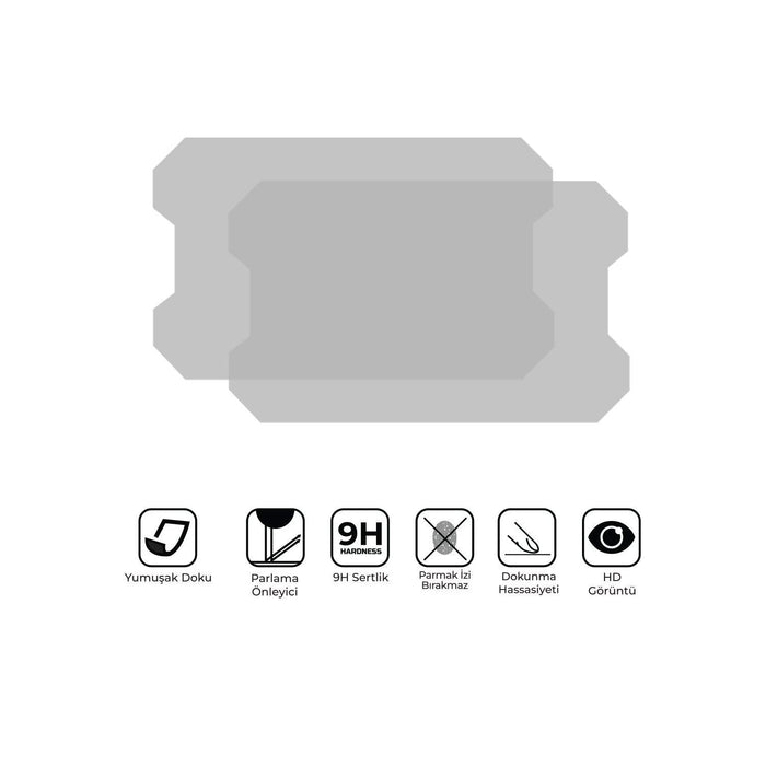 GP Kompozit 9H Nano Glass Dashboard Screen Protector Kit, Anti Glare, Ultra Slim, Hydrophobic Compatible For SYM ADX 125 2023-2025