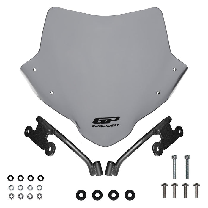 GP Kompozit Windshield Windscreen Gray Compatible For Honda CB750 Hornet 2023-2024