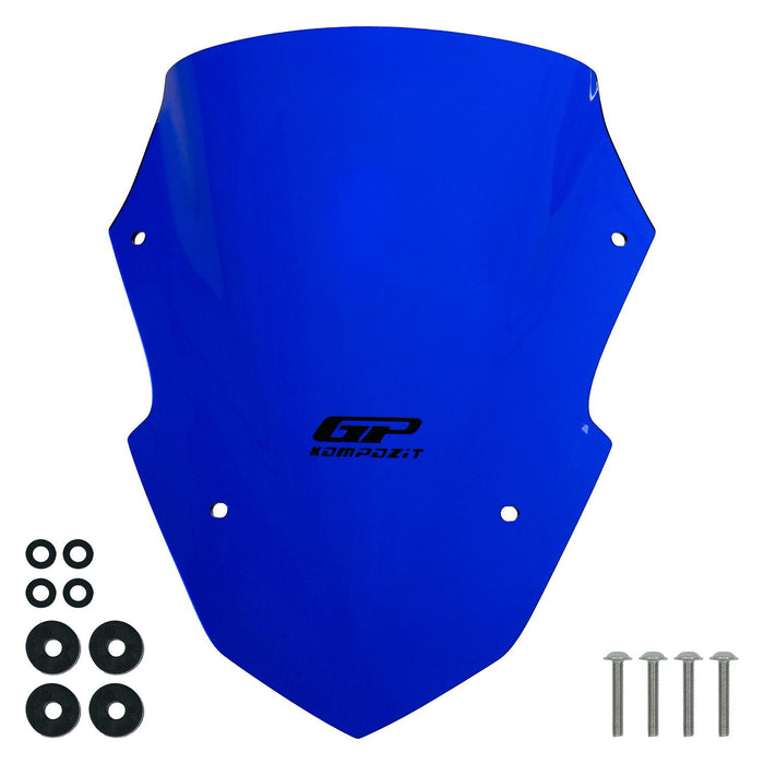 GP Kompozit Windshield Windscreen Blue Compatible For Yamaha XMAX 250 Tech Max / Iron Max 2024-2026