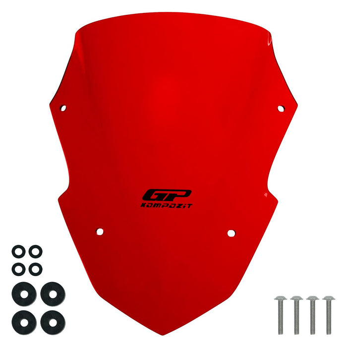 GP Kompozit Windshield Windscreen Red Compatible For Yamaha XMAX 250 Tech Max / Iron Max 2024-2026