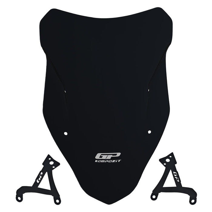 GP Kompozit Windshield Windscreen Black Compatible For SYM Mmbcu Mamba 160 2024-2026