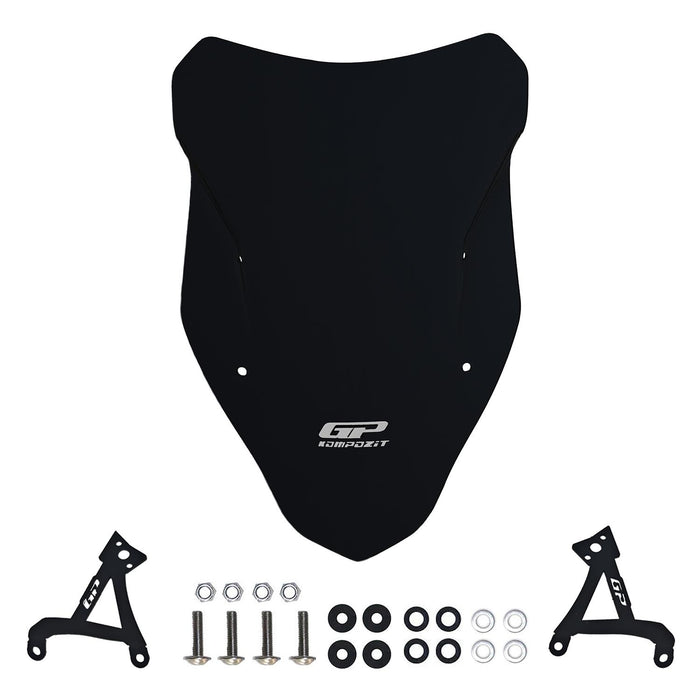 GP Kompozit Windshield Windscreen Black Compatible For SYM Mmbcu Mamba 160 2024-2026